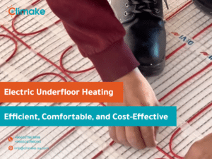 Electric underfloor heating installation